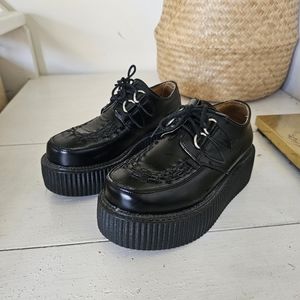 Faux Leather Queen City Plaform Loafers